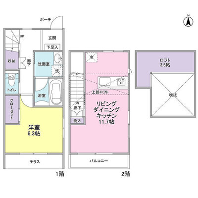 ビオス上北沢の間取り