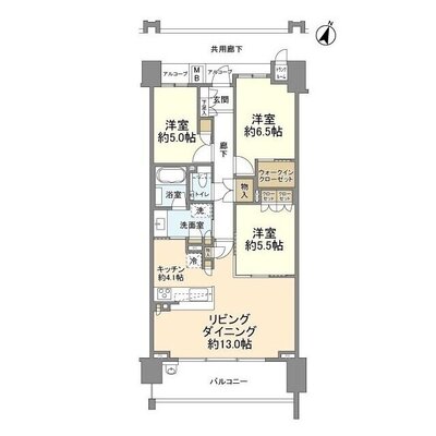 ドレッセ青葉台プレエスタの間取り