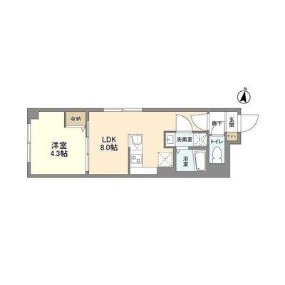 ウェルスクエア西新宿五丁目の間取り