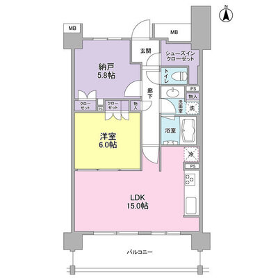 アンビエンテ経堂の間取り