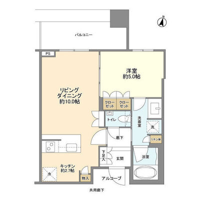 テラス渋谷美竹の間取り