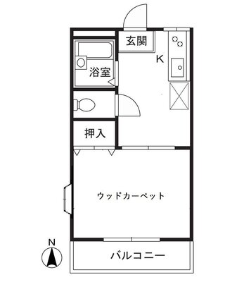 ラ・フォンテーヌBの間取り