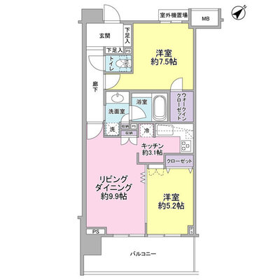 アリーム稲毛海岸の間取り