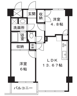 琳和サニーコートの間取り