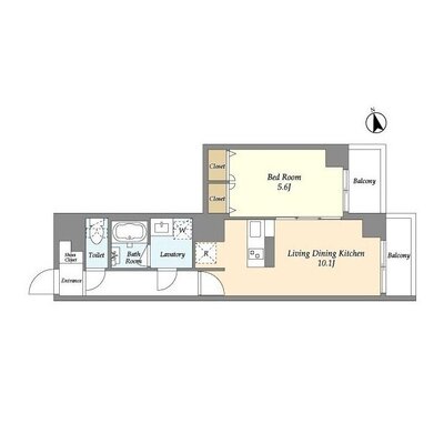 Neo Urban Residence Komagomeの間取り