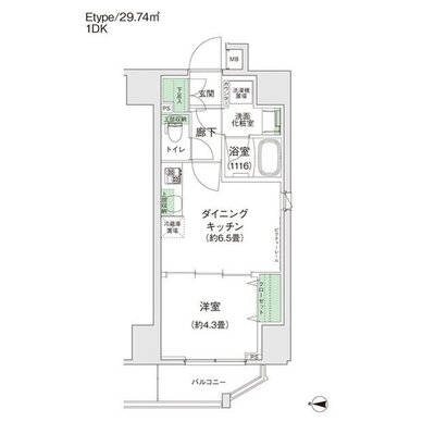 スタイリオ蒲田Ⅱの間取り