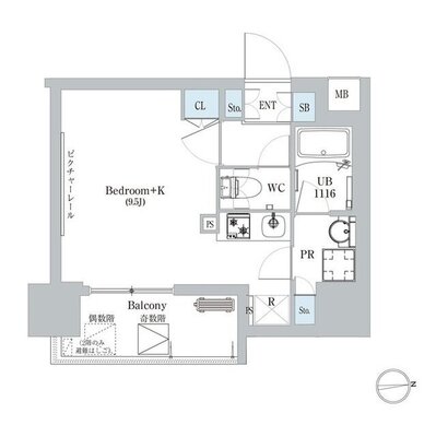 ディームス蔵前の間取り