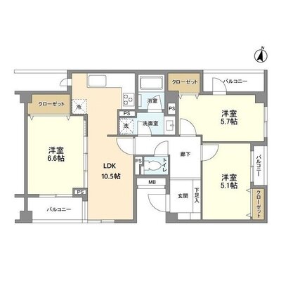 エルソル貴船坂の間取り