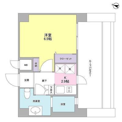 シンシア芝浦lunettaの間取り