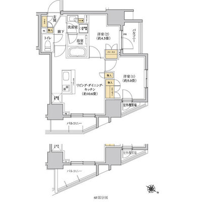 グレーシアフィット三軒茶屋の間取り