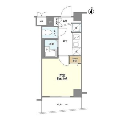 メインステージ南麻布Ⅱの間取り