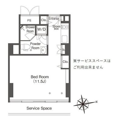 ウエリスアーバン品川タワーの間取り
