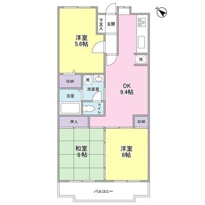 ファミール東川口の間取り