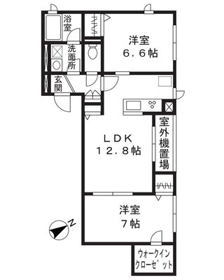 メルベージュ梶ヶ谷の間取り
