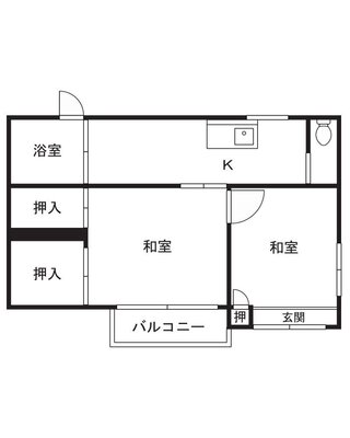 杉田貸し家の間取り