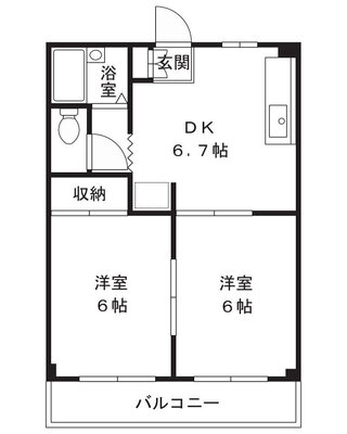 パークサイドマンションの間取り