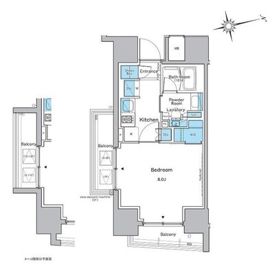 ルフォンプログレ品川戸越の間取り