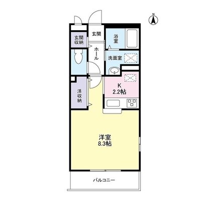フロインデA棟の間取り