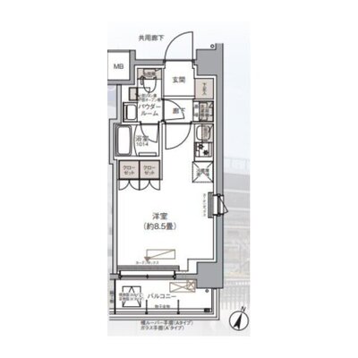 BPRレジデンス船橋本町の間取り