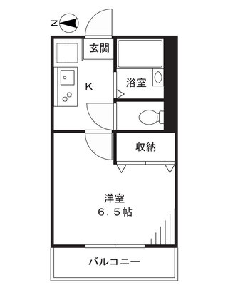 カーサヒルサイドCの間取り