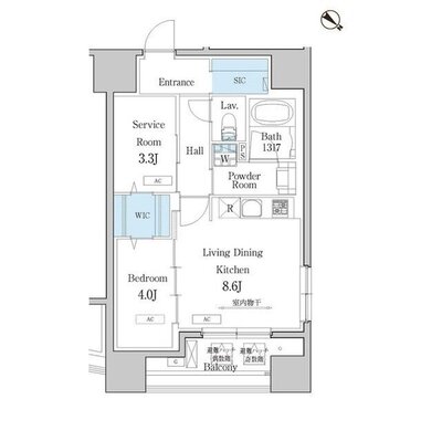 デュオフラッツ池尻大橋の間取り