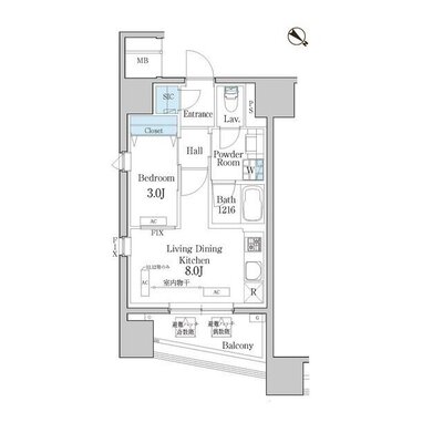 デュオフラッツ池尻大橋の間取り
