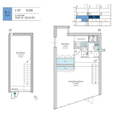 AUBE虎ノ門の間取り