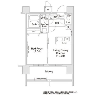 コンフォリア新宿の間取り