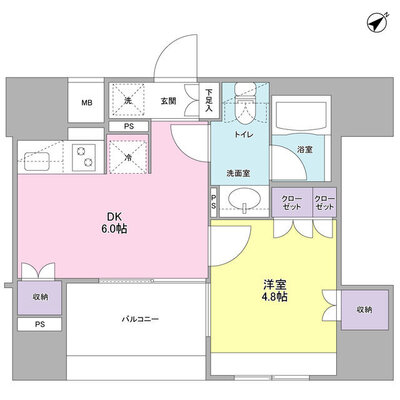 コンフォリア池袋DEUXの間取り