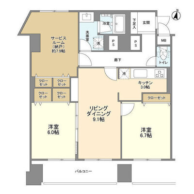 元町イグレットの間取り