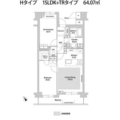 ソアラノーム大岡山の間取り