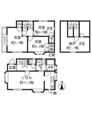 Tハウスの間取り