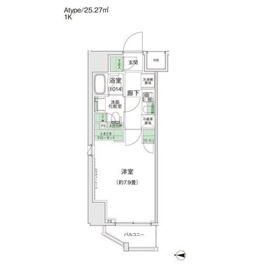 スタイリオ蒲田Ⅱの間取り