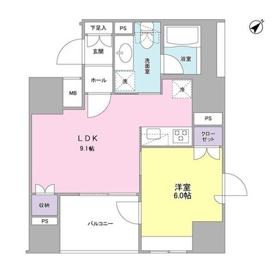 コンフォリア池袋DEUXの間取り