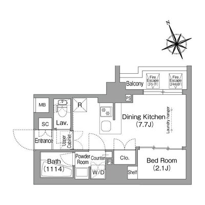 コンフォリア東葛西の間取り