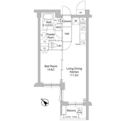 コンフォリア原宿の間取り