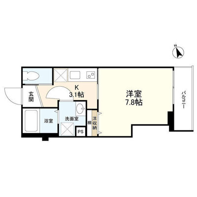 ソレアード四ツ谷の間取り