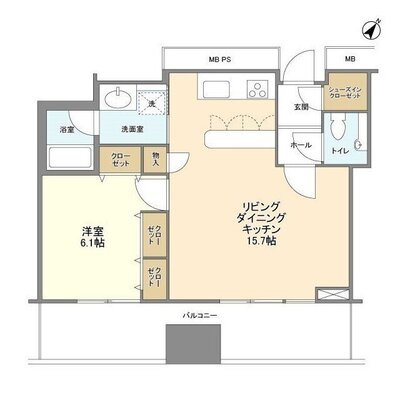 リガーレ日本橋人形町の間取り