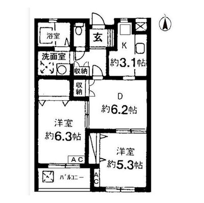 HOF伊達坂の間取り