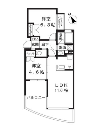 琳和ロイヤルコートの間取り
