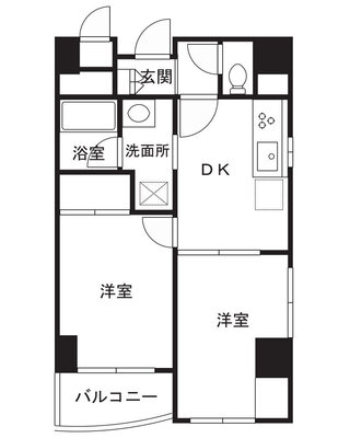 ユーコート川崎の間取り