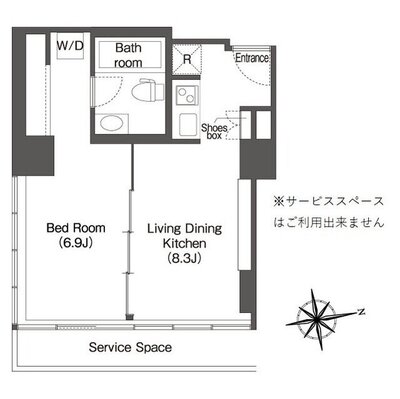 ウエリスアーバン品川タワーの間取り
