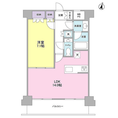 プレディアスタイル池上南EASTの間取り