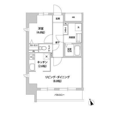 KANZE SHIBAURA RESIDENCEの間取り