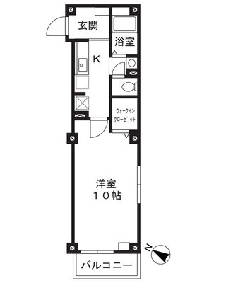 ディアコート方南の間取り