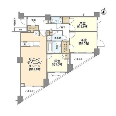 ピアース杉並方南町レジデンスの間取り