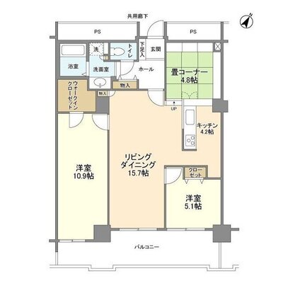 トルナーレ日本橋浜町の間取り