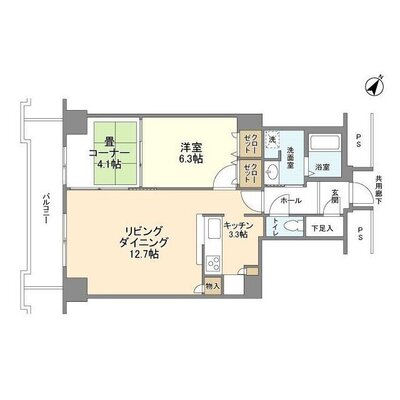 トルナーレ日本橋浜町の間取り