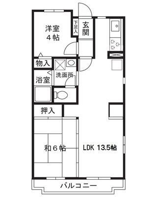アネックス新城の間取り