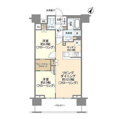 クレヴィア新宿若松町の間取り